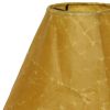12" Brown Slanted Empire Crinkle Oil Paper Lampshade