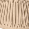 18" Vintage Gold Shallow Drum Smocked Shantung Lampshade