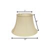 12" Ivory Drum Monay Shantung Lampshade
