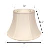 15" White Drum Monay Shantung Lampshade