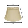 18" Ivory Drum No Slub Lampshade