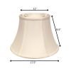 18" White Drum Monay Shantung Lampshade