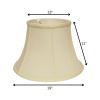 19" White Drum Monay Shantung Lampshade