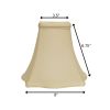 8" Ivory Premium Square Monay Shantung Lampshade