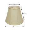 16" Ivory Slanted Empire Monay Shantung Lampshade