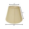 18" Antique White Slanted Empire Monay Shantung Lampshade