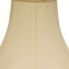 18" Ivory Slanted Scallop Bell Monay Shantung Lampshade