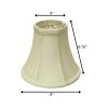 8" Ivory Premium Bell Monay Shantung Lampshade