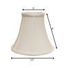 10" White Premium Bell Monay Shantung Lampshade