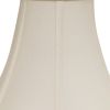 10" White Premium Bell Monay Shantung Lampshade