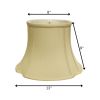 13" Antique White Reversed Oval Monay Shantung Lampshade