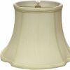 15" Ivory Reversed Oval Monay Shantung Lampshade