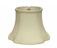 19" Ivory Reversed Oval Monay Shantung Lampshade