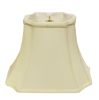 19" Ivory Inverted Rectangle Shantung Lampshade