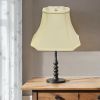 19" Ivory Inverted Rectangle Shantung Lampshade