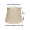 18" Biege Sloped Euro Bell Pongee Shantung Lampshade