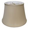 18" Greige Sloped Euro Bell Pongee Shantung Lampshade