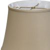 18" Greige Sloped Euro Bell Pongee Shantung Lampshade
