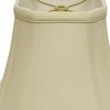 12" Ivory Slanted Square Bell Monay Shantung Lampshade