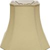 14" Pale Brown Slanted Square Bell Linen Lampshade