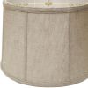 13" Cream Throwback Drum Linen Lampshade