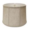 19" Cream Throwback Drum Linen Lampshade