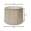 19" Cream Throwback Drum Linen Lampshade
