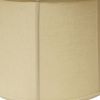 19" Pale Brown Throwback Drum Linen Lampshade