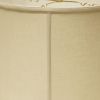19" Pale Brown Throwback Drum Linen Lampshade