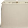 16" Off White Throwback Rectangle Linen Lampshade