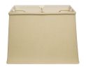 16" Pale Brown Throwback Rectangle Linen Lampshade