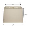 18" Off White Throwback Rectangle Linen Lampshade