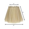 8" Pearl Grey Slanted Fancy Square Shantung Lampshade