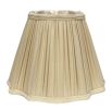 10" Pearl Grey Slanted Fancy Square Shantung Lampshade