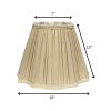 16" Pearl Grey Slanted Fancy Square Shantung Lampshade