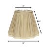 18" Pearl Grey Slanted Fancy Square Shantung Lampshade