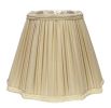 18" Pearl Grey Slanted Fancy Square Shantung Lampshade