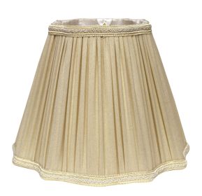 18" Pearl Grey Slanted Fancy Square Shantung Lampshade