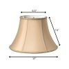 12" Vintage Gold Slanted Bell Shantung Lampshade