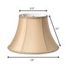 16" Vintage Gold Slanted Bell Shantung Lampshade