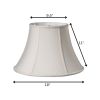 18" Cream Slanted Bell Shantung Lampshade