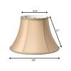 18" Vintage Gold Slanted Bell Shantung Lampshade