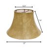 12" Faux Snakeskin Slanted Softback Parchment Lampshade