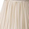 18" Pale Grey Slanted Pleated Tafetta Lampshade