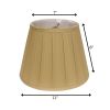 11" Primrose Slanted Crimped Box Shantung Lampshade