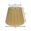 14" Primrose Slanted Crimped Box Shantung Lampshade