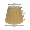 16" Primrose Slanted Crimped Box Shantung Lampshade