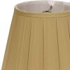 16" Primrose Slanted Crimped Box Shantung Lampshade