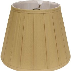 19" Primrose Slanted Crimped Box Shantung Lampshade