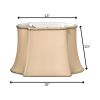 16" Vintage Gold Premium Oblong Shantung Lampshade